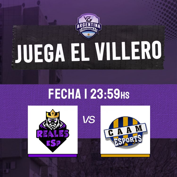 RealesGG's tweet photo. !ARRANCA @vpgargentina Y VOS NO TE LO PODÉS PERDER!
.
📌FECHA 1.
⏰ 23:59
🆚 #adeliamaria
📺 https://t.co/pL2rK2ZBjq
.
#VamosVilleros 💜
#RealesDeLaCabeza 🙌🏼 https://t.co/Yw5hZW6i4Q