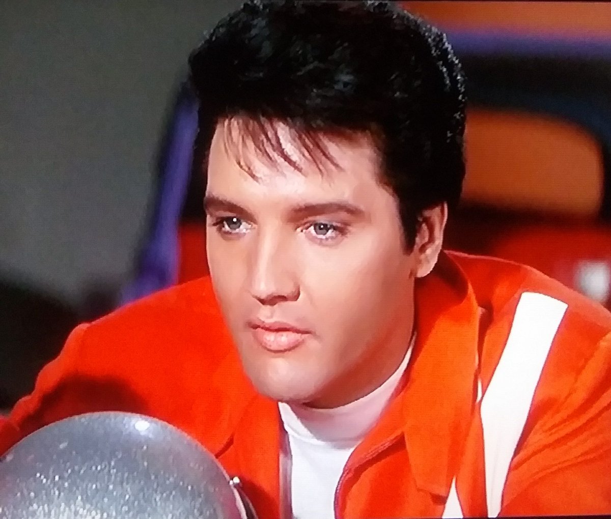 Let's not kid ourselves. Elvis was a mimbo in these movies. He sang and flirted. #tcmparty #Speedway