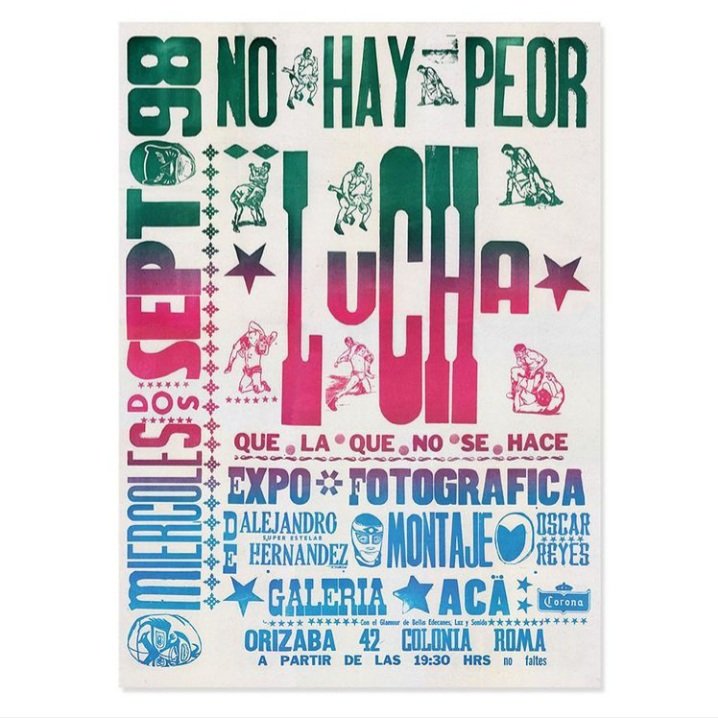 El trabajo de <a href="/reydereyes/">Oscar Reyes</a> lo conocí en el <a href="/farodeoriente/">FARO de Oriente</a> cuando participé en la revista #Iztapalabra. Acá algo de su trabajo vinculado con la lucha libre 🎨🤼‍♂️✏🔥
.
.
.
#ArteyLuchaLibre #DL3C #Diseño #Enmascarados #Luchadores #Luchalibremexicana