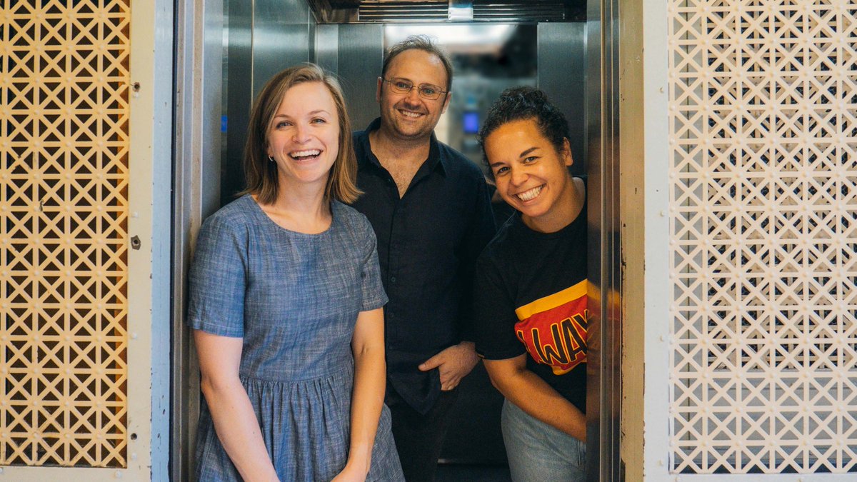 3RRRFM's tweet photo. After an action-packed summer of weddings and COVID and good times and iso, we’re rapt to announce that Daniel, Bobby and newest team member Mon are strapped in and ready to kick off @breakfasters in 2022 this Wednesday morning, 6am–9am. Welcome back, Breakfasters! 📷 @whetwitch https://t.co/TVhFgrGygq