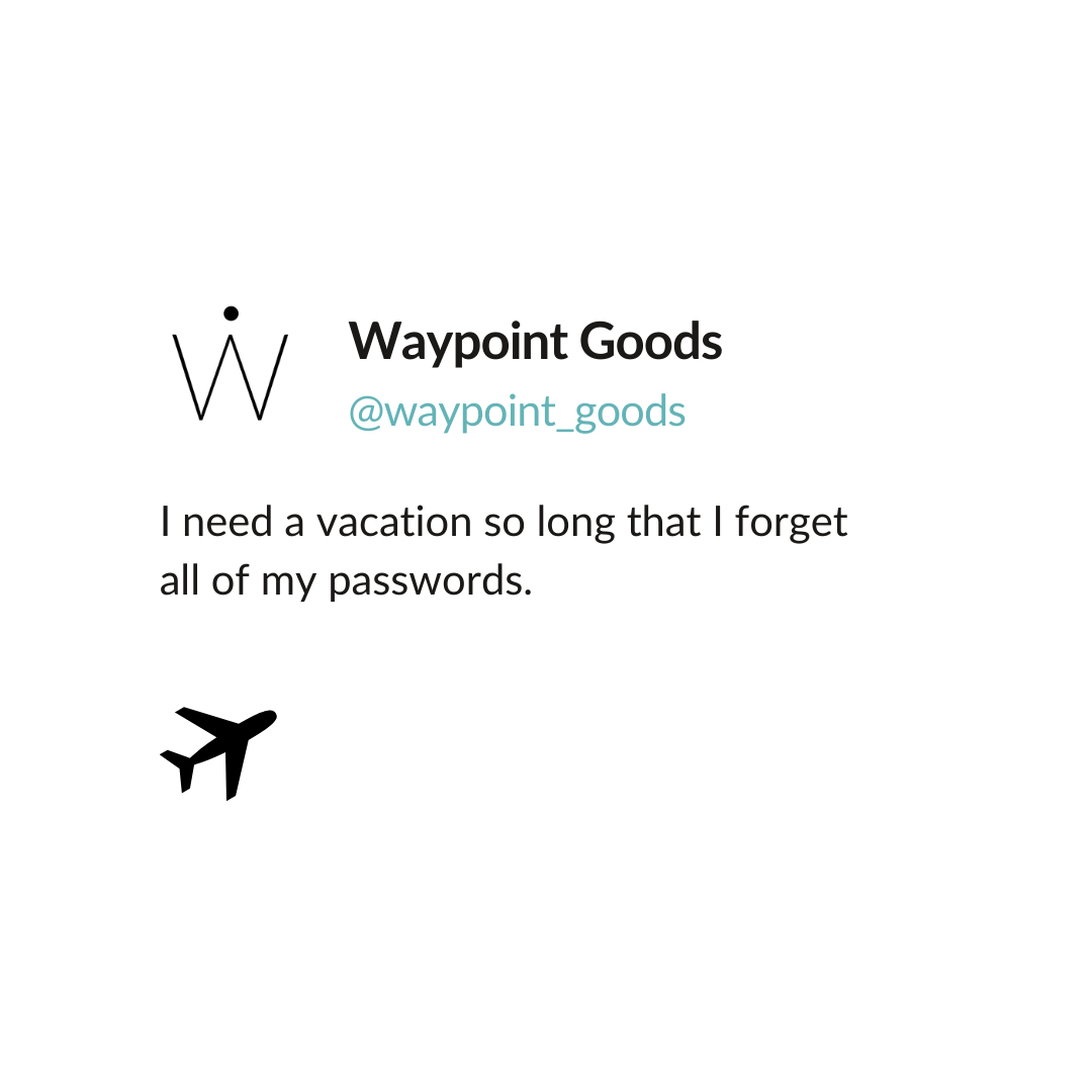 waypointgoods's tweet photo. Who is ready for a vacation?! 🙋‍♀️ ✈️ 🏝
.
.
.
.
.
#waypointgoods #vacation #GLT #gltlove #girlslovetravel #digitalfemalenomad #travelquote #travelingquotes #travelquotes #travelquotestoliveby #travelquotesofficial #quotesabouttravel #travelwords #travelquoteofthed https://t.co/sPDaiuE3iZ