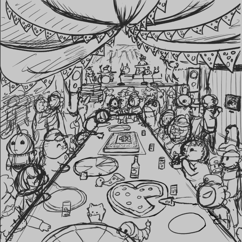 Thank you all for joining today! Added in some more Axos, Seals and Pets! 

Next time we do some clean up of the lineart! 🔥