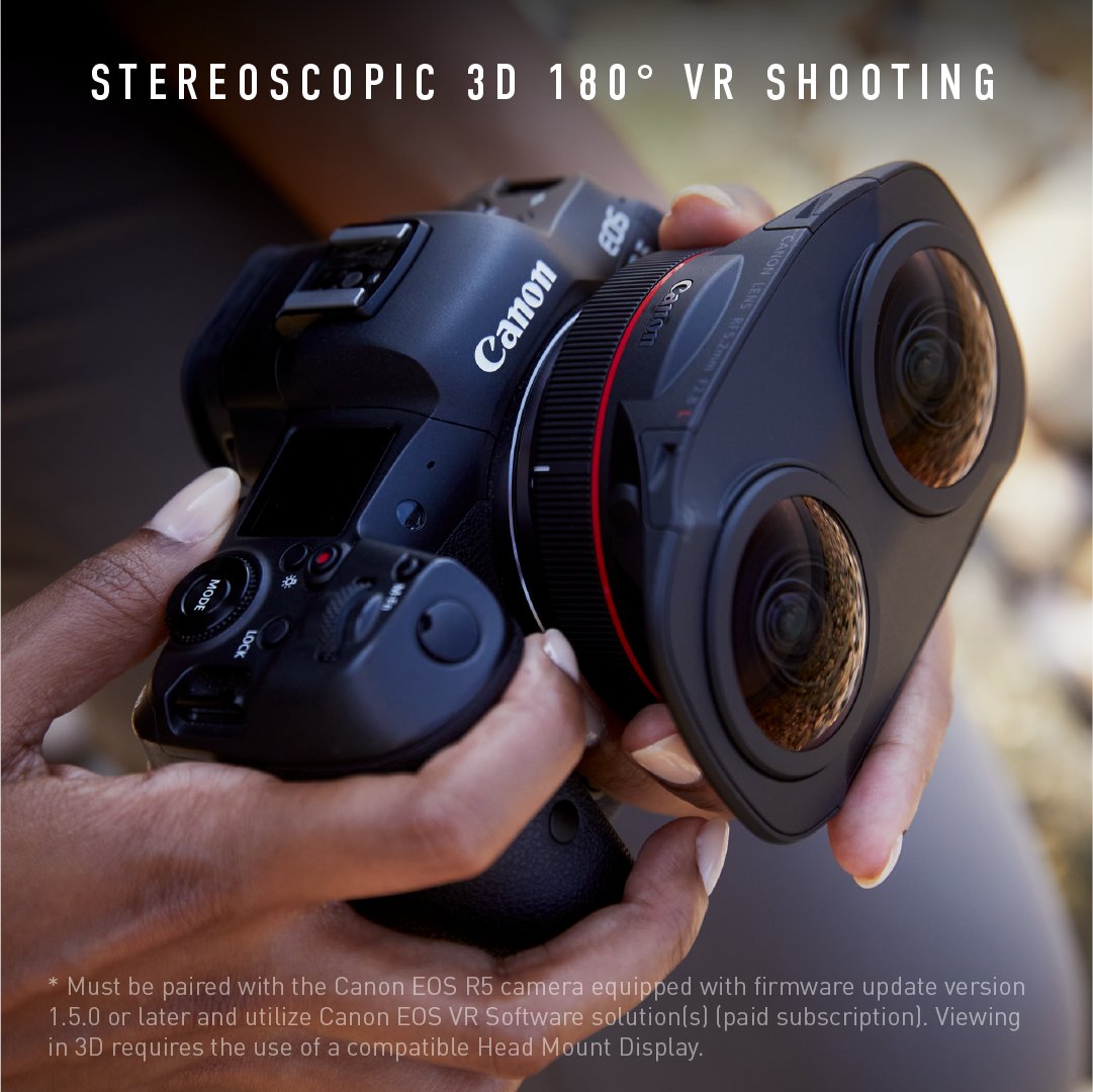 CanonUSA's tweet photo. Create VR through a different perspective with the new RF5.2mm F2.8 L Dual Fisheye lens. #VR #VirtualReality #VRcreation
Shop now: https://t.co/yVE9paaHVD https://t.co/HbX0u9TxnG