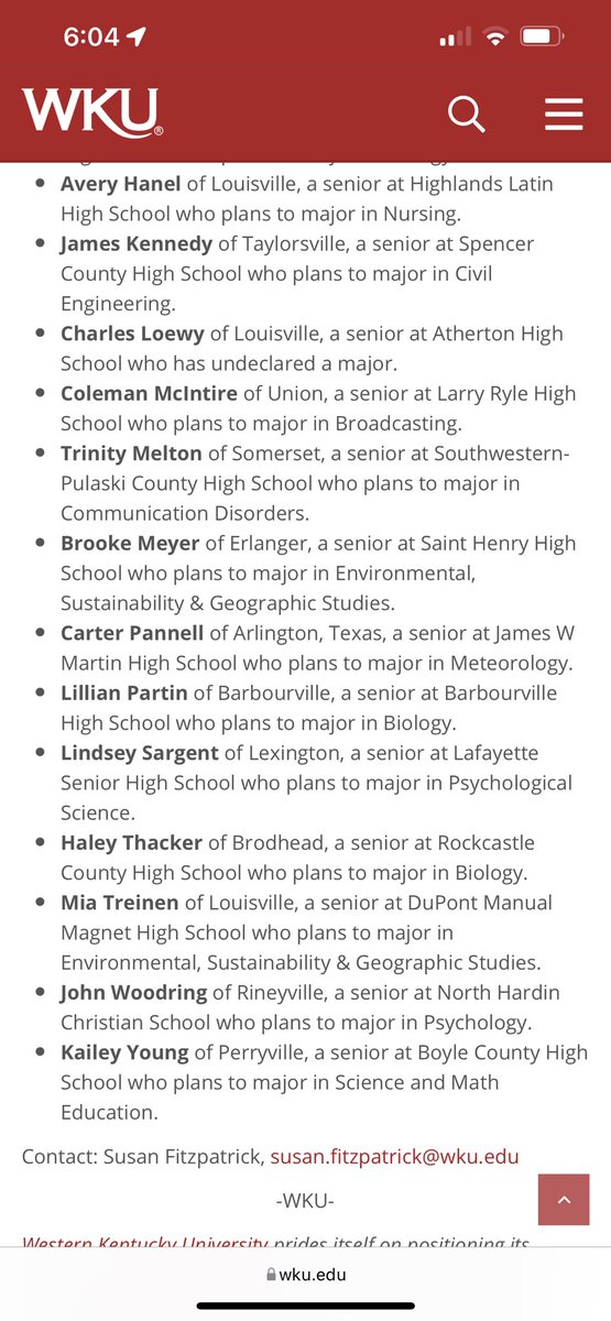 haleythacker__'s tweet photo. God is so, so good! Such an honor that my name is on this list as a Cherry Presidential Scholarship Recipient!📚https://t.co/8NNDIuhdD2 https://t.co/cJAUNAsW4I