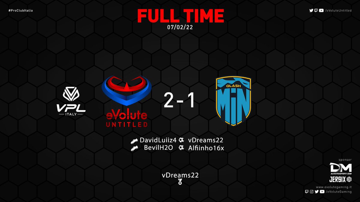 🏆 FULL-TIME 🏆

🆚 @qlash_min 
✅ 2-1
⚽️ @vDreams22 
⚽️ @Alfiinho16x 

🏅 @vDreams22 

🆚 @DragonsPowerPS 
✅ 2-0
⚽️⚽️ <a href="/luchezz95/">luchezz</a> 

🏅 <a href="/luchezz95/">luchezz</a> 

Con questi risultati ci aggiudichiamo matematicamente un posto nella prossima Serie A <a href="/VPLItaly/">VPL Italy 🇮🇹</a> su PS5.

#GoeVolute #Untitled 🔴🔵