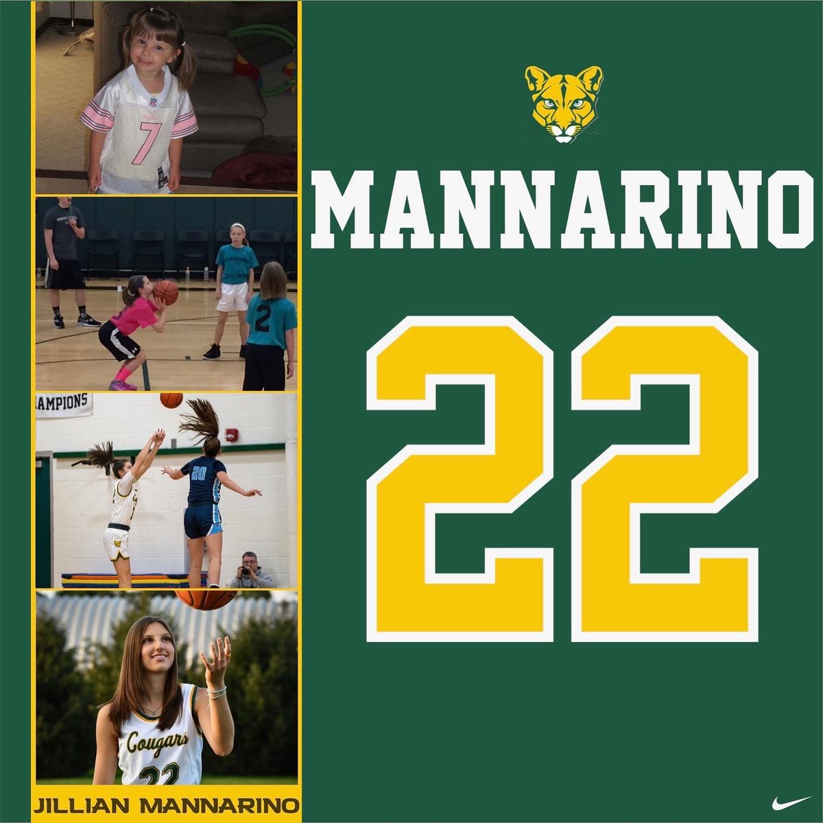 bhawkladyhoops's tweet photo. 💥Senior spotlight on our oldest player on the team (birthdate of April 14) our #22 @jillianmannari1 💛💚🎉

@coachlodovico https://t.co/zJse9Igii0