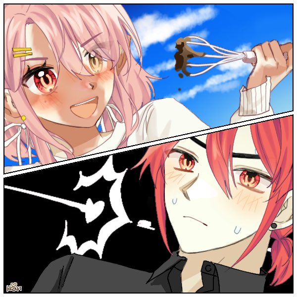 MikapikaX's tweet photo. I made a #lieluc picrew!!! #GenshinImapct #Diluc #genshinoc https://t.co/qfnrFOmndJ
