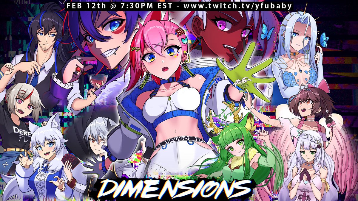 DERE_MUSIC's tweet photo. ‼️NEW DERE MUSIC

We’re part of a live musical hosted by @YFUBABY and @shopuwumarket that’s happening Feb 12th - 7:30pm EST on YFU BABY’s Twitch!

There’s some new unreleased DERE music that you get to hear in it so be sure to watch it live! 💕 https://t.co/UbfVxjttLS