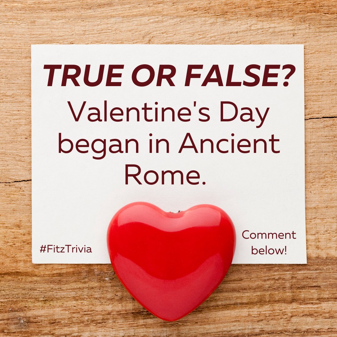 FitzCasinoMS's tweet photo. Roses are red, 
violets are blue, 
Do you know this Valentine’s Day fact and if it’s true? 🌹

Give us a guess of true or false! The answer will be posted in 24 hours!

#happyvalentinesday #februarytrivia #luckliveshere #fitztunica https://t.co/uwHDCbj1db