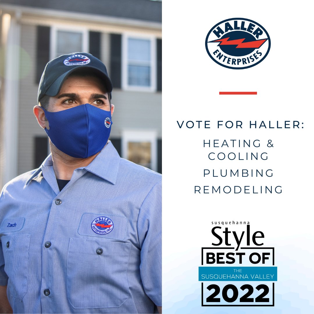 HallerEnt's tweet photo. @SusquehannaStyl's Best Of Awards is underway. If you feel our team deserves to be recognized, please vote for us as Best in Heating &amp; Cooling, Plumbing, and Remodeling!

Click the link to cast your vote!🗳️:https://t.co/6uPz6WDj7A

#Heating #Cooling #Plumbing #Remodeling #BestIn https://t.co/kRiBGmHBDC