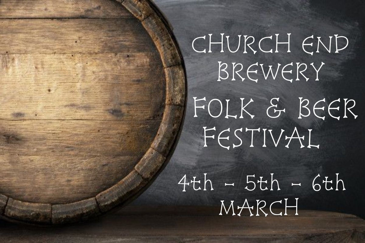 churchendbeer's tweet image. 🍻 FOLK &amp;amp; BEER FESTIVAL 🍻

 SATURDAY 5th March line up Confirmed 

#livemusic 
#JoolsStreetandtheTileHillBillies 🎻
🎻🎻 #Hatstand 🎻🎻
#CARLICIOUS 🔪 GREEK FOOD 🇬🇷

Delicious guest &amp;amp; house ales!!! 

Another brilliant day for the beer festival #savethedate 05.02.22