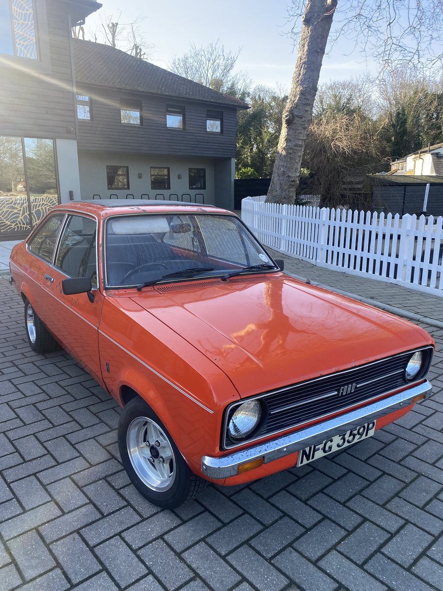 Mills_Billy's tweet photo. Mk2 Escort 2 door for sale. #ford #vintage #escort #mk2escort #classicford #essex #retro https://t.co/3OiIy1i5iJ