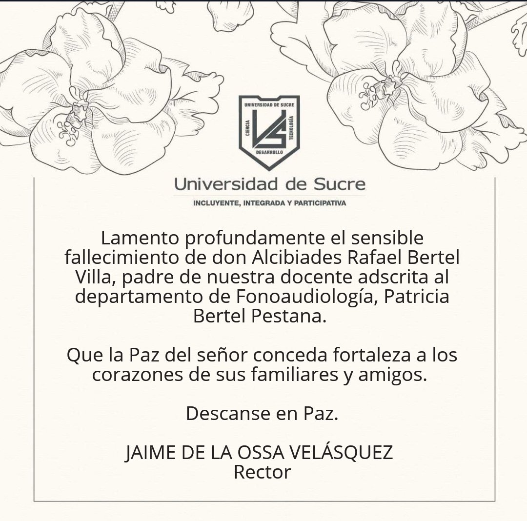Unisucre's tweet photo. #QEPD #UnisucreContigo https://t.co/oYkQ5w3vzz