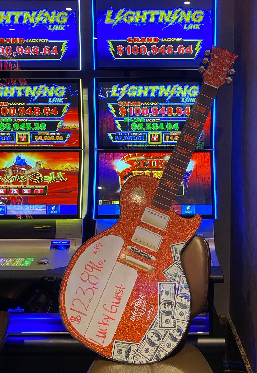 HRHCSacramento's tweet photo. ⚡ Lightning struck in our ALL NEW High Limit #LinkLounge this weekend! ⚡ 

One lucky guest took home a shock-worthy $123,896 while playing #LightningLink! https://t.co/SBjpci5sNi