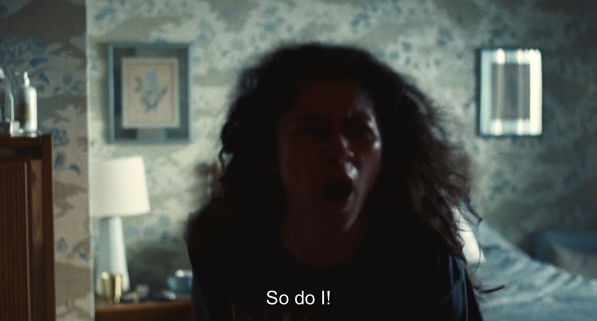 TopherFrance's tweet photo. I sat on my couch bawling. When she said "You hate me? I do too", I fucking felt that.Mental illness is a prison and this is exactly how it feels. You know you're a lot to deal with, you know your loved ones wish you were different &amp; you wish you could be. #Euphoria #EuphoriaHBO https://t.co/vFuFsC5Xf3