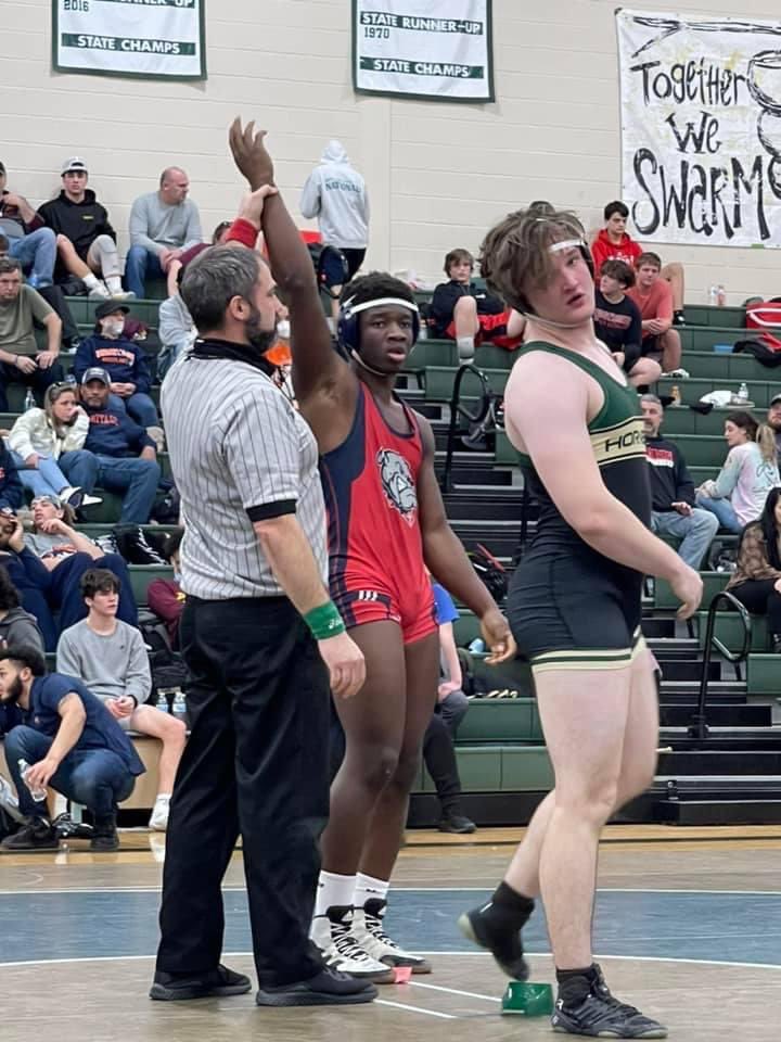 brian_davidson8's tweet photo. LCA Wrestling won regionals on Saturday &amp; are sending 8 wrestlers to States which includes Caleb who was the 195 runner up. I am so proud. Also, extremely grateful he is coached by such a godly man as Paul Anthony. @LibertyFootball @ASeaofRed @BruceSJohnson @TannerBurns_7 https://t.co/e1IQSgGw8D