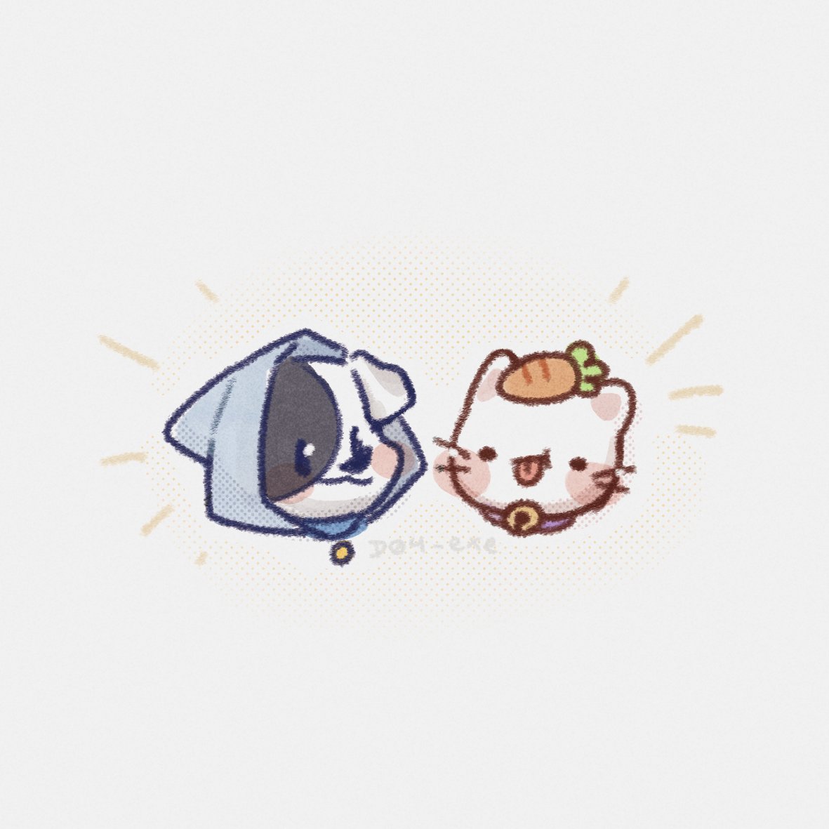 「teena and foosh 🐾 」|chompers :Oのイラスト