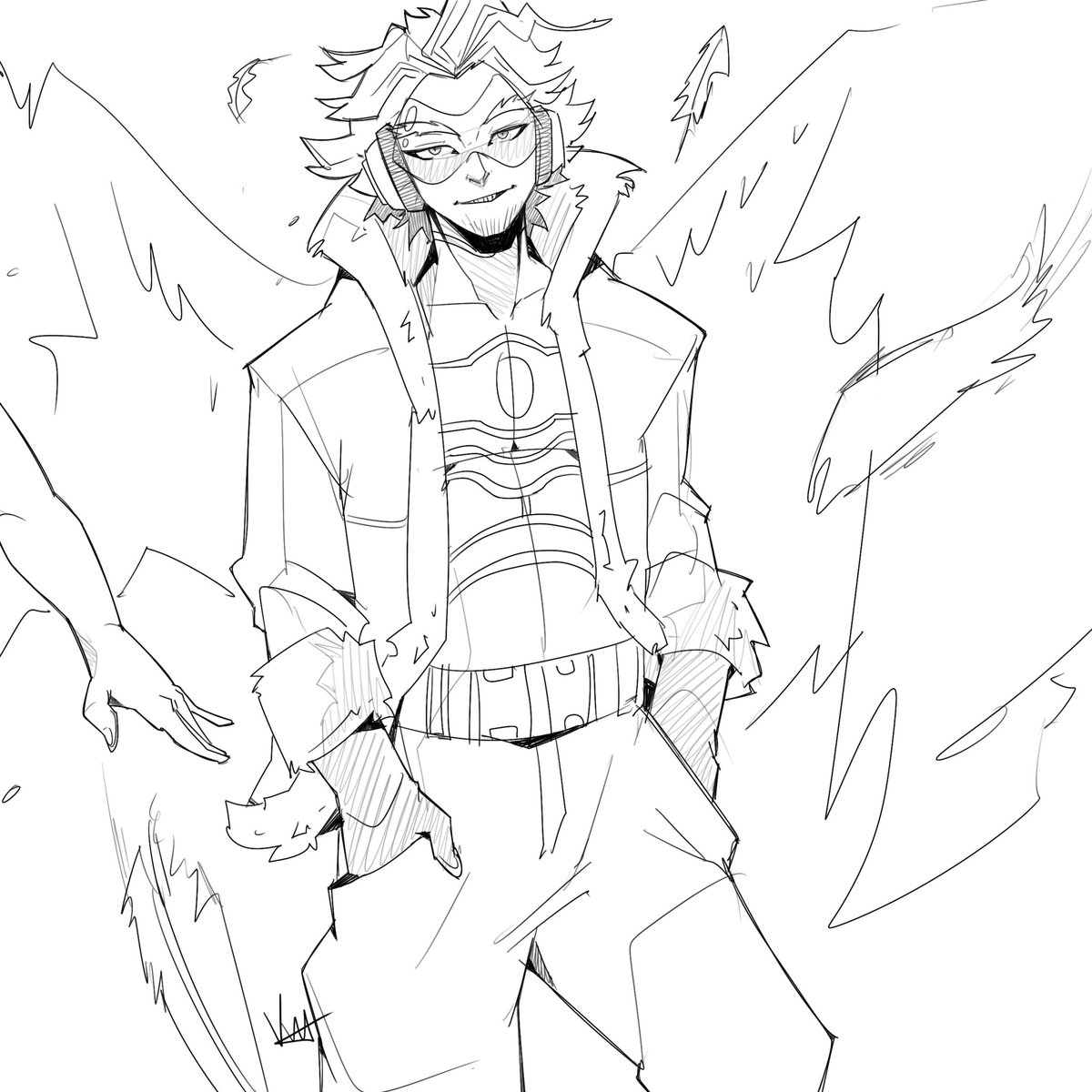 ViniTheProg's tweet photo. Some My Hero Academia Sketches!! Nagant and Hawks!! 🤓

#MHA #Hawks #Nagant #sketches #digitalart https://t.co/Ipin11Jse1