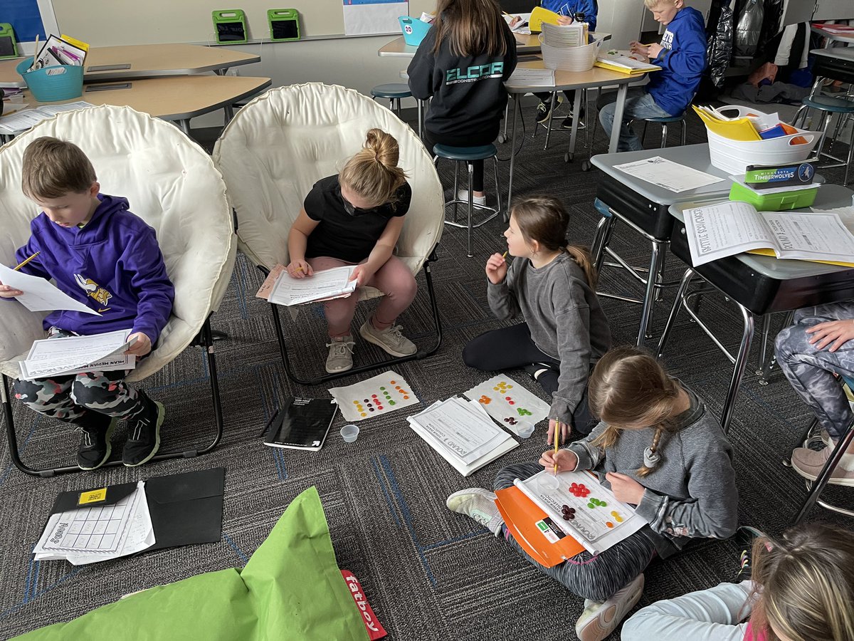 MrChristensenKM's tweet photo. Gummie skittles 3M+R (mean, median, mode and range). Starts individually and numbers become larger as we make groups. #FLEXGroups #KoMetExcellence @KMElem https://t.co/rupn950g1w