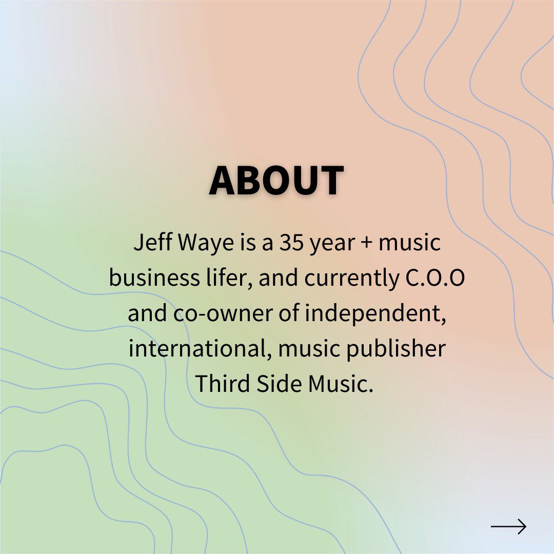 envision_mgmt's tweet photo. Introducing Jeff Waye: one of the featured presenters for the Pathwaves Digital Literacy Incubator.
To follow Jeff Waye’s journey at Pathwaves and beyond, click the #LINKINBIO to follow them today.
•
•
#Pathwaves
#PathwavesIncubator
#EnvisionManagement
#Canadianmusic https://t.co/2q3KoVc095