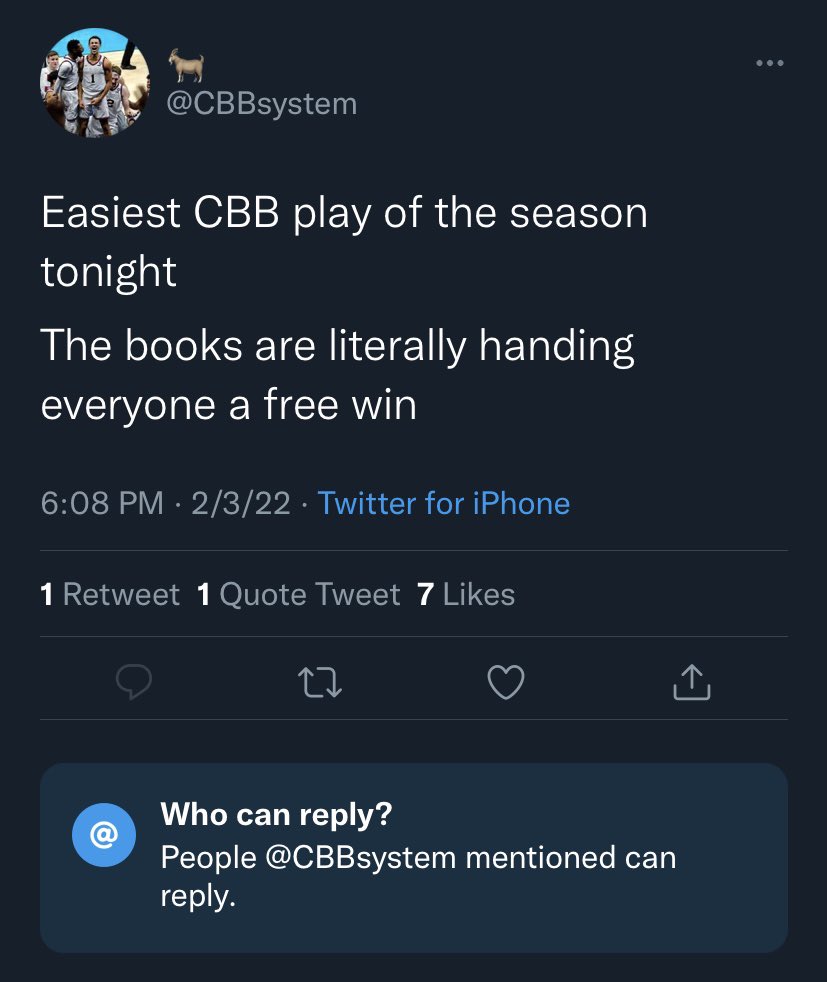 sirbetzalot's tweet image. @CBBsystem the biggest retard scammer on gambling Twitter. I’m blocked for calling him out in the DMs but I followed him on another account and he had the “easiest CBB play” ever… then deactivated when it lost