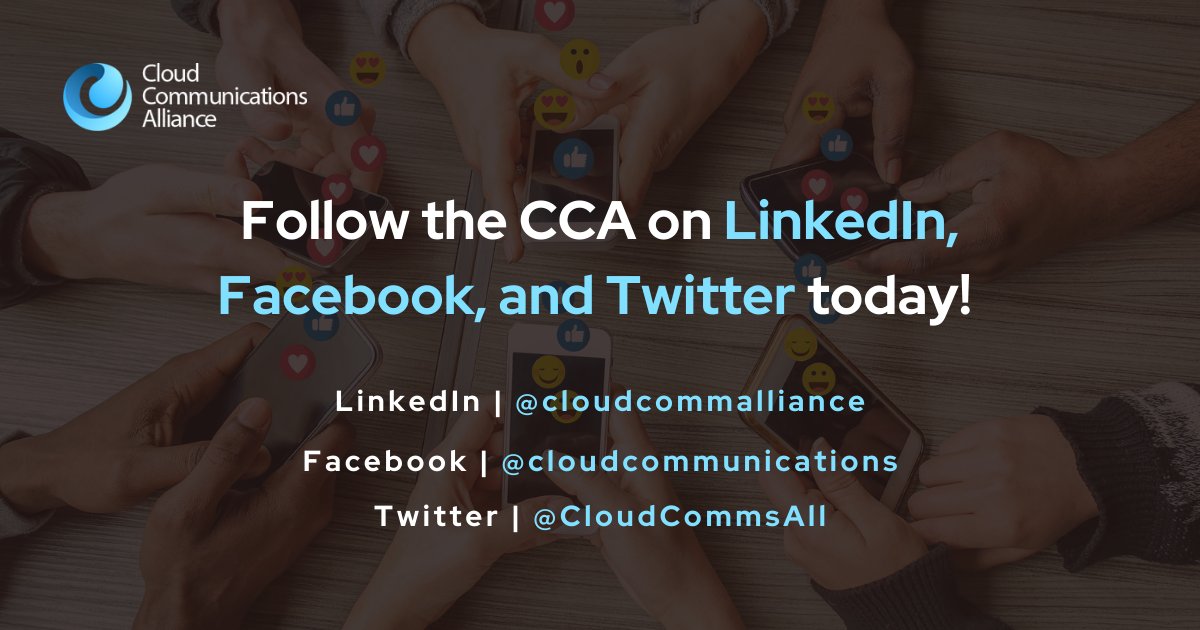 CloudCommsAll's tweet image. Follow the CCA to get updates on the latest #cloudcomm news and events!