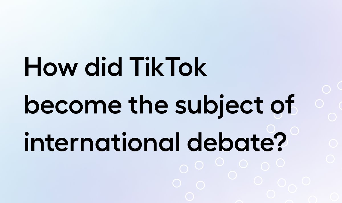 The international debate over TikTok, an AI-enabled network platform for the creation &amp; sharing of short videos, offers a glimpse of the challenges that can arise when relying on AI to shape communications, particularly when that AI is developed in one nation &amp; used in another