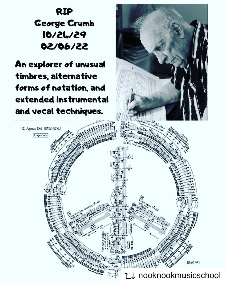 Rest in Peace George Crumb 😞 the wierdest guy. #georgecrumb