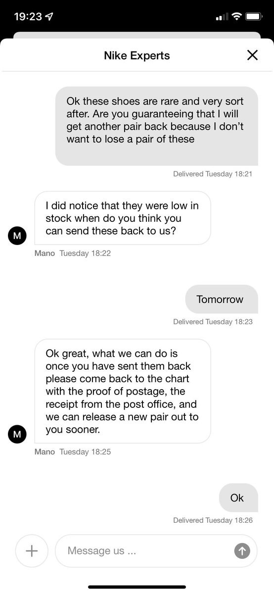 DanielBarker10's tweet photo. @NikeService @nikestore you are really testing me 😡 with your lies, false promises and shambolic customer service! Would @adidasUK @NewBalanceUK treat me this way? 100% sure they wouldn’t. @BBCWatchdog @MartinSLewis @joelycett just the start of the lies! #nike https://t.co/2D4u2ZQWDL