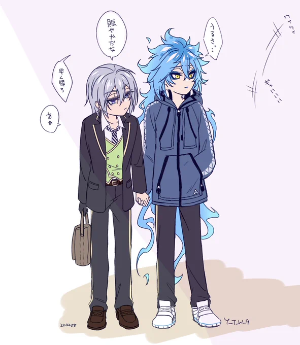 シルイデ落書き
慣れたら学校内でも普通に手を繋ぐ 