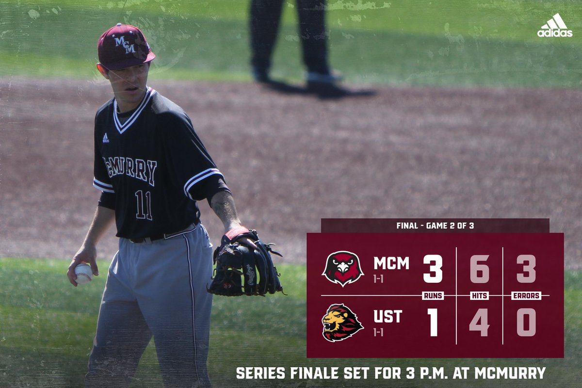 🚨 WAR HAWKS WIN 🚨

Freshman Braxton Briones has a strong debut on the mound and <a href="/McMurryBaseball/">McMurry Baseball</a> plates enough runs for its first win of the season!

We're back over at Walt Driggers Field for the series finale - today around 3 p.m.

#UnitedAsWarHawks 🦅