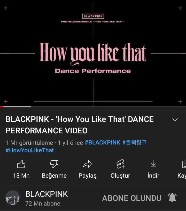 X:Sadece bi dans prarik videosu ne kadar izlenmis olabilir ki!?
O sırada hylt dans pratik videosu...