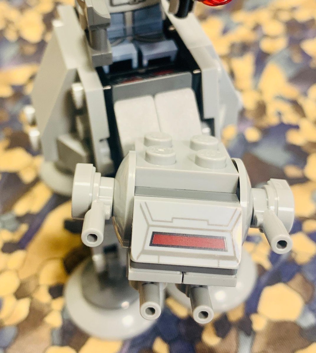wargamingrecon's tweet photo. Lunch #lego build. The AT-AT is super adorable. Bought this from #brickify. #starwars #legostarwars #afol #legophotography #legofan https://t.co/WeEBuJ3qxF