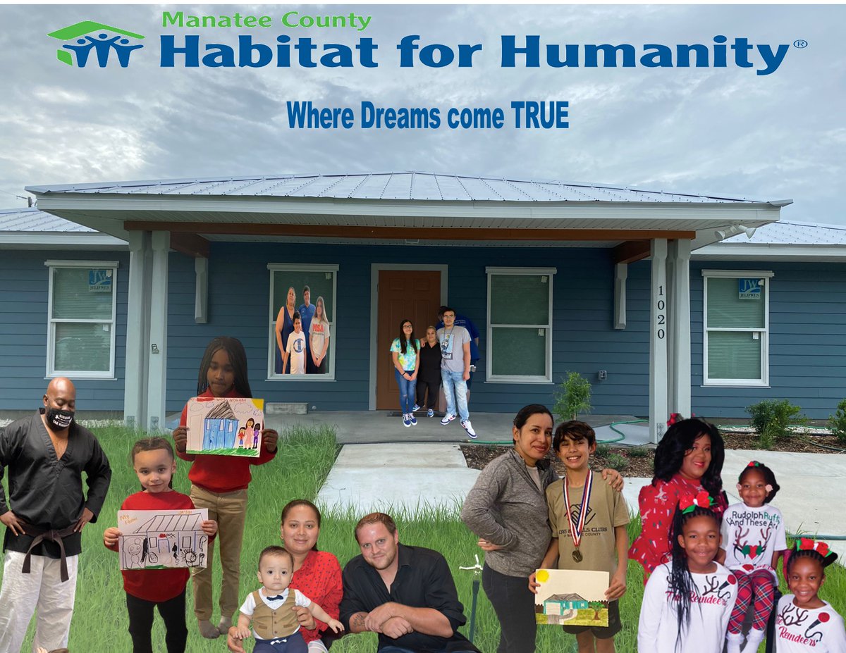 Two of these families are still waiting for their dream homes to be built! Will you #BeTheOne to help make that happen? #AffordableHomeownership #ManateeHabitatat