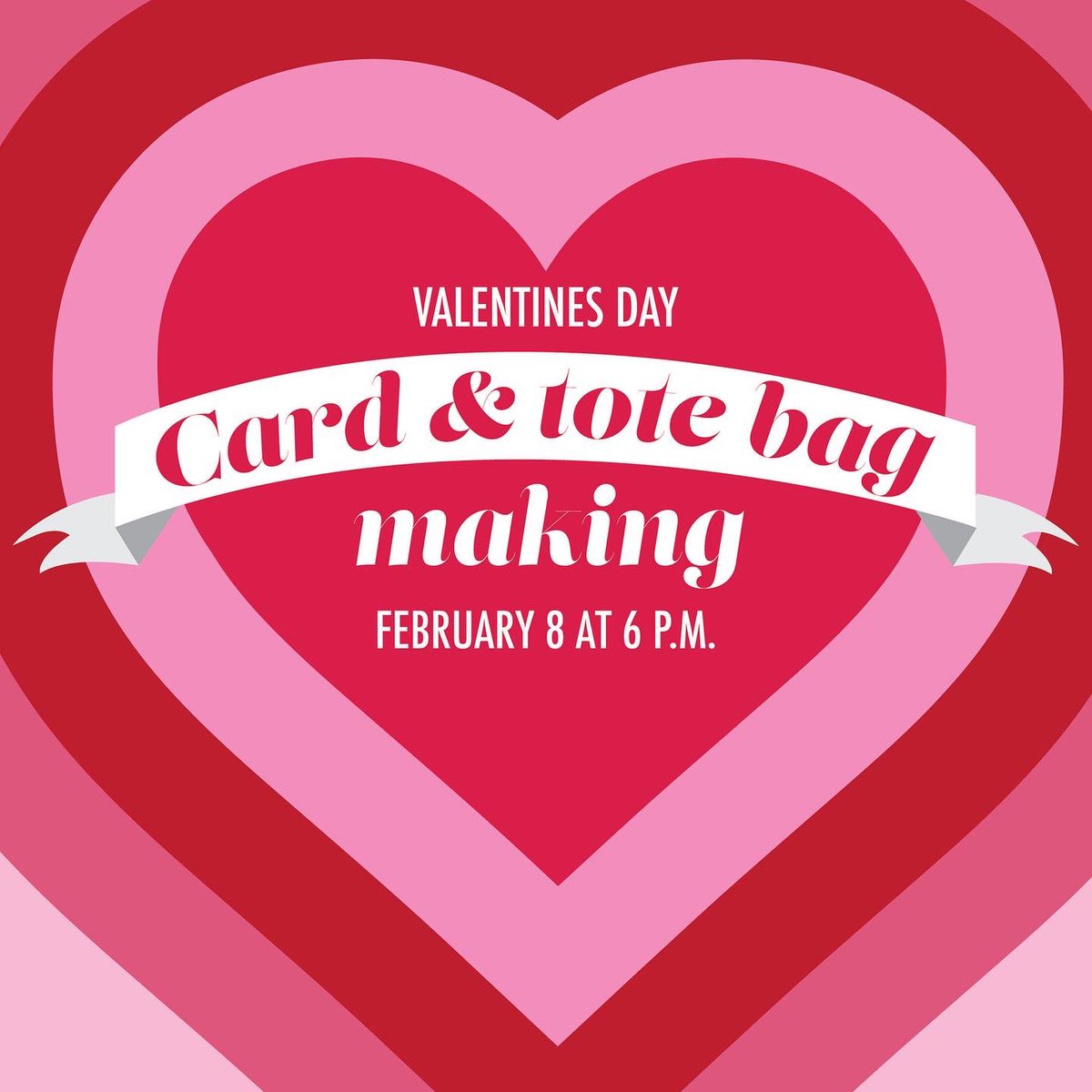 Join us tomorrow, Tuesday, Feb. 8 for Valentine’s Day Card and Tote Bag Making 💘💘 link: getinvolved.wayne.edu/event/7635928