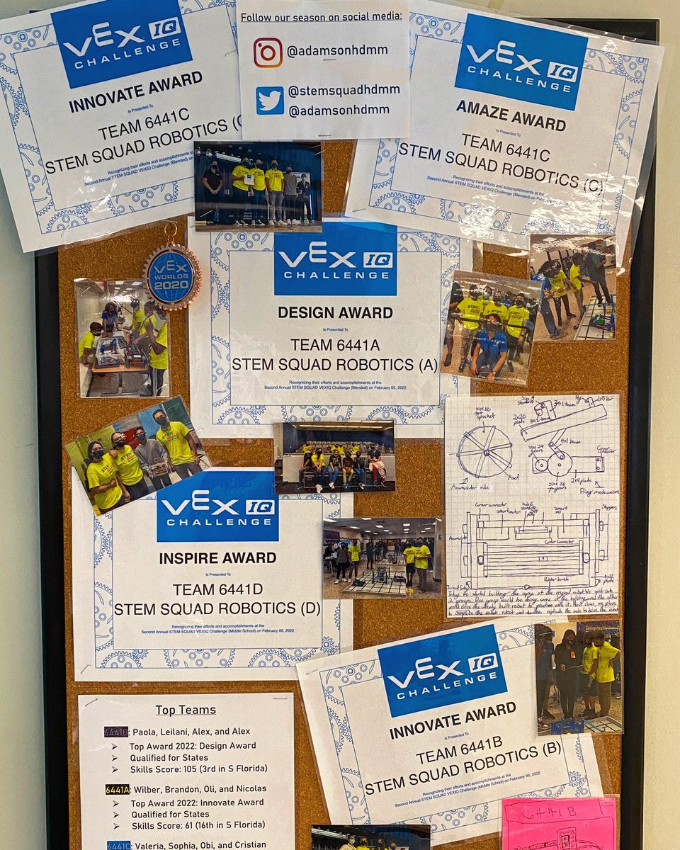 AdamsonHDMM's tweet image. So happy, after 2 years away, to finally get to update this board again to celebrate new kids! #STEMis @STEMSquadHDMM @HDMcMillan