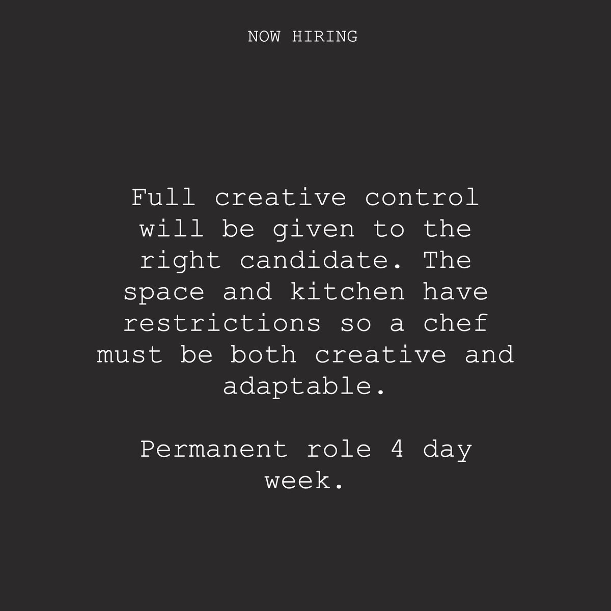 franksdublin's tweet image. CHEF WANTED! Good news, we are looking to bring a chef on to our team here at Frank's 🥂.

Send your CV to hello@franksdublin.com 

#dublin #irishchef #dublinjobfairy #dublincity #dublinchef