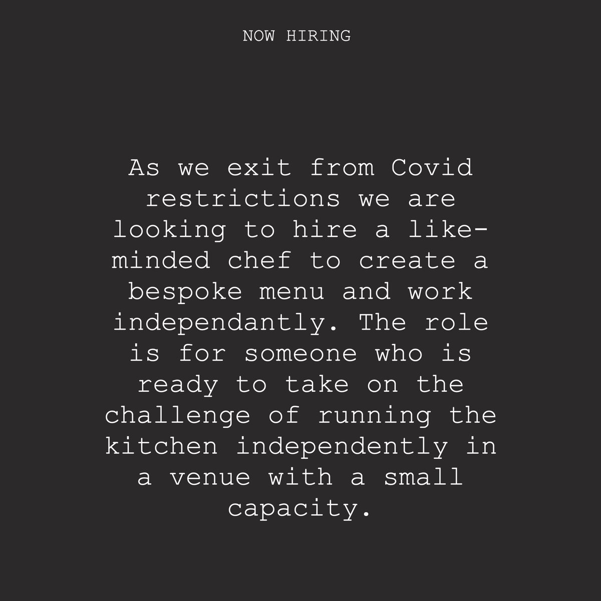 franksdublin's tweet image. CHEF WANTED! Good news, we are looking to bring a chef on to our team here at Frank's 🥂.

Send your CV to hello@franksdublin.com 

#dublin #irishchef #dublinjobfairy #dublincity #dublinchef