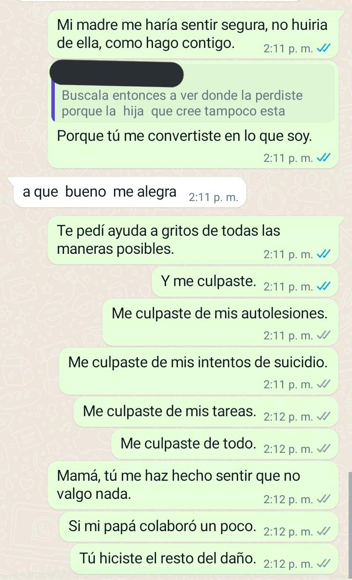 svnsetbarnes's tweet photo. ‼️‼️ la pelea con su madre por mensajes, relata claramente como minimizan a la menor y no hacer caso a ningún tipo de pedida de ayuda ‼️‼️ https://t.co/3iEDUGQiEe