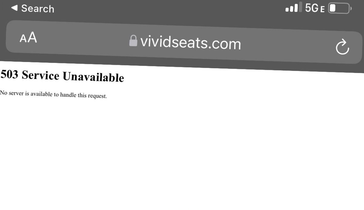 ashley_notolsen's tweet photo. I’m just trying to fix an e-mail error. Anyone else getting this? @VividSeats https://t.co/SCLFjuS5KY