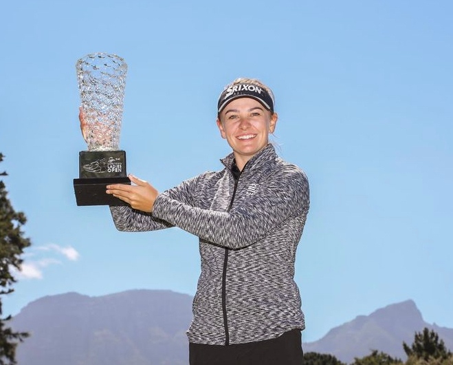 So proud of how SWAGG ambassadors #LevelUp and become Sunshine Ladies Tour Champions. @nadiavd_westhuizen well done on this amazing achievement and adding attitude with everything you do.

📷 @sunshineladiestour