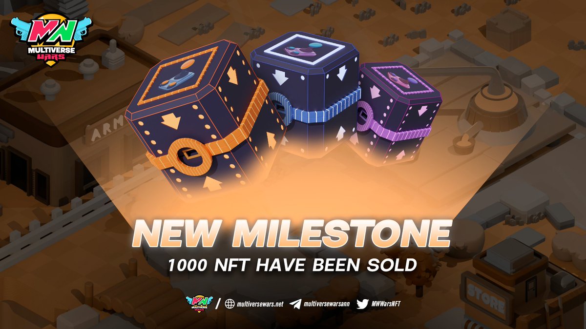 MWWarsNFT's tweet photo. Hello Shooters 🔫! 
We want to announce that we have reached the milestone of 1000 NFT sold!
Soon "Staking" of NFT in which you will get Ingame Tools completely FREE while Click to Earn continues to be developed!
NFT Presale: https://t.co/MqVLp2WaJo 

Thanks for the confidence! https://t.co/o8m53pbgeX