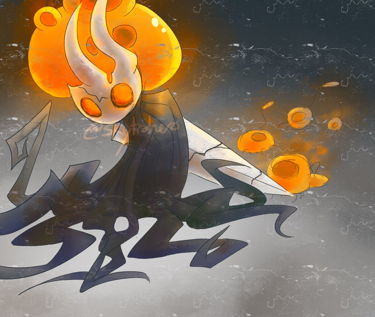 skytrohero's tweet photo. This was supposed to just be a sketch but here’s Broken Vessel / Lost Kin 
#HollowKnight #hollowknightfanart https://t.co/xnalFZStRb
