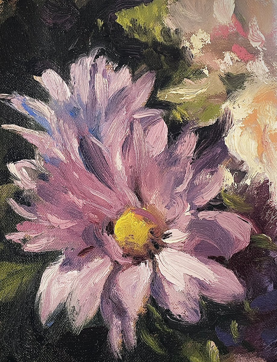 macbfineart's tweet photo. China Astor flowers. Experimenting with some oil paint from RGH oil paints.
#rghpaints #flakewhite #chinaastors #oilonlinen #allaprimapainting #flowerpainting https://t.co/4oyySVe7sG