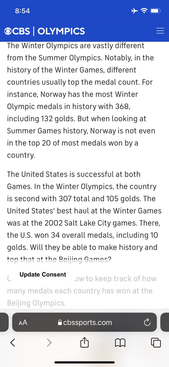 stengesdal's tweet image. This is your opening page to your medal tracker, @CBS? Yes, the Winter Olympics are different.  Thanks for the comparison and need to explain America’s summer success to compensate for winter performance vs Norway? cbssports.com/olympics/news/…
