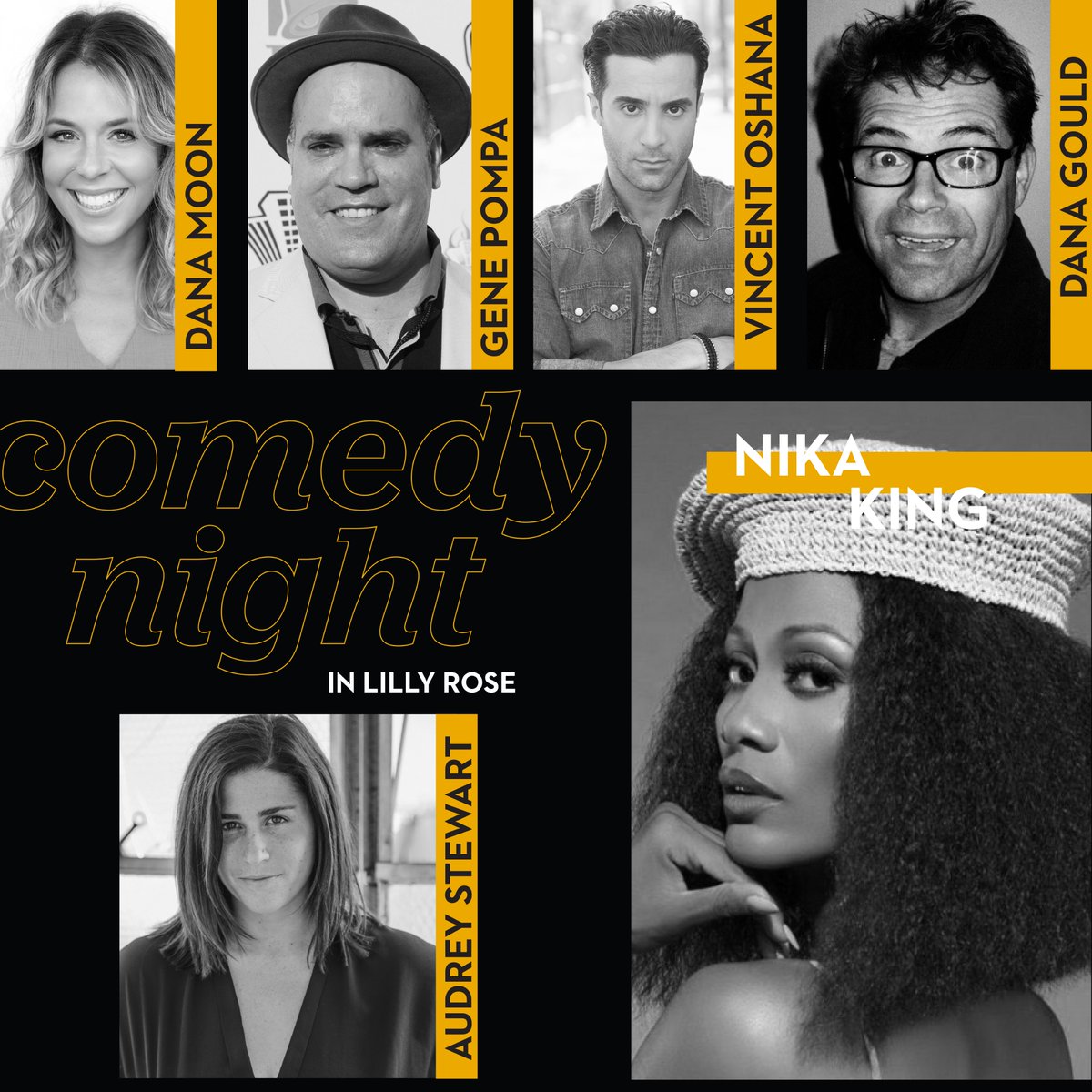 The Wayfarer DTLA (@thewayfarerdtla) on Twitter photo LOL IRL with us this Wednesday 2/9 for Comedy Night in Lilly Rose, featuring headliner <a href="/iamnikaking/">iamnikaking</a> joined by <a href="/DanaMoonme/">Dana Moon</a>, <a href="/genepompa/">Gene Pompa</a>, <a href="/VincentOshana/">VINCENT OSHANA</a>, <a href="/danagould/">Dana Gould</a>, & @audreystewisart.
Snag your seat🎟: bit.ly/3350hMF LOL IRL with us this Wednesday 2/9 for Comedy Night in Lilly Rose, featuring headliner <a href="/iamnikaking/">iamnikaking</a> joined by <a href="/DanaMoonme/">Dana Moon</a>, <a href="/genepompa/">Gene Pompa</a>, <a href="/VincentOshana/">VINCENT OSHANA</a>, <a href="/danagould/">Dana Gould</a>, & @audreystewisart.
Snag your seat🎟: bit.ly/3350hMF