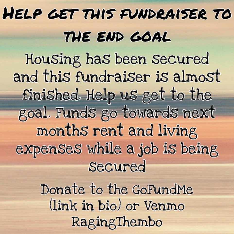RandomacabQueer's tweet photo. We need your help. Our fundraiser is almost done with 1445 left in the GoFundMe. We really need this finished so we have rent next month I have some job opportunities coming but it won’t be enough out the gate so any help is appreciated. Please boost this!!! https://t.co/TC09waWlU5