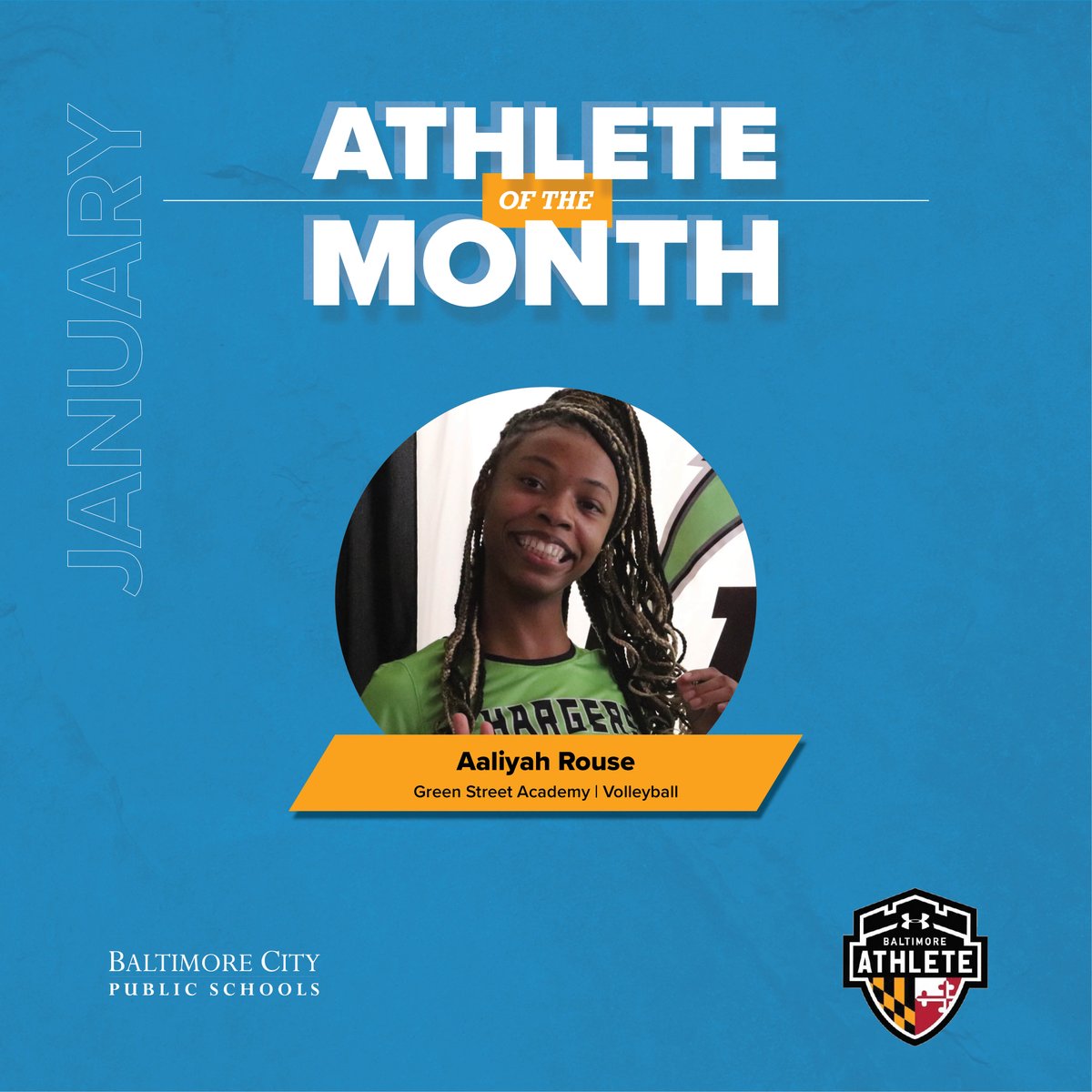 BaltCitySchools's tweet photo. Congratulations to our January Under Armour Student-Athletes of the month, Aaliyah and Khai'Jae!  💪 https://t.co/sHUaOZyjX1