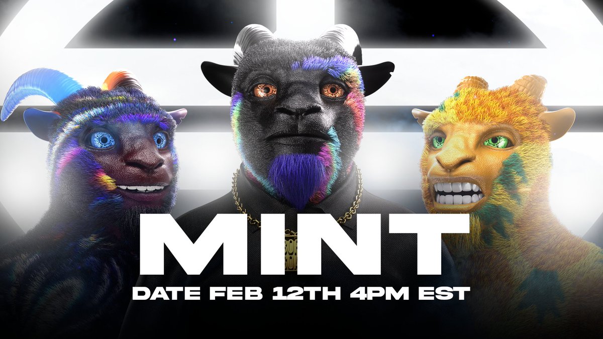 Milosz58311937's tweet photo. FEB 12TH MINT 4 BORED GOATS #BOREDGOATS #NFTs
#NFTCommunity #nftart #nftcollector #GOATGANG 🚀👨🚀🤝💎
@theboredgoats
100 WL spots left
https://t.co/31qam0ZpfG https://t.co/bA3tqMXrWK