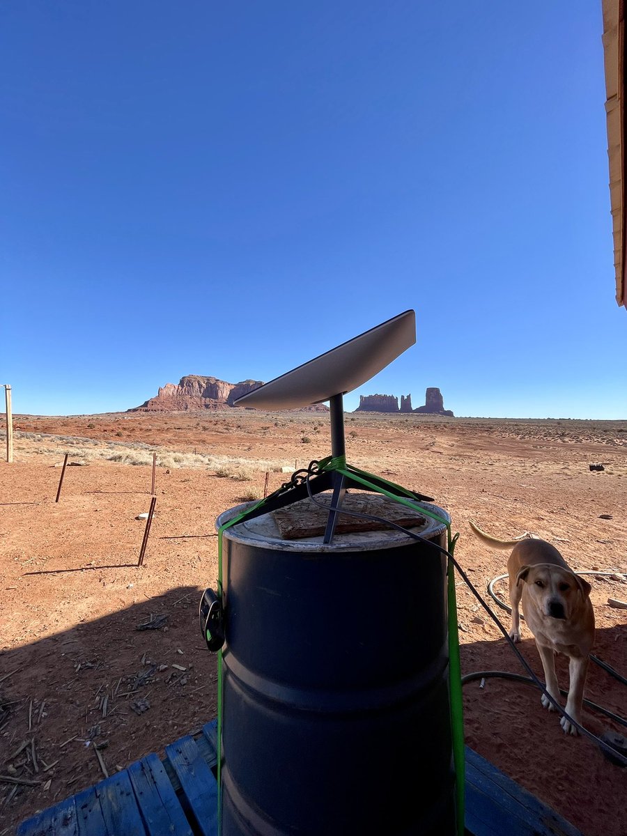 I never imagined having fast internet at home. Unfortunately, “rez life” is synonymous with dead zones and limited access to wifi. That all changed with #Starlink!

Here is my home in rural Monument Valley, Navajo Nation now connected! 🙏🏽⭐️

<a href="/SpaceXStarlink/">Commentary Starlink 🛰️</a> <a href="/elonmusk/">Elon Musk</a>